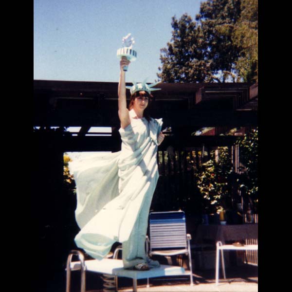 Myself the Statue of Liberty on the Diving Board